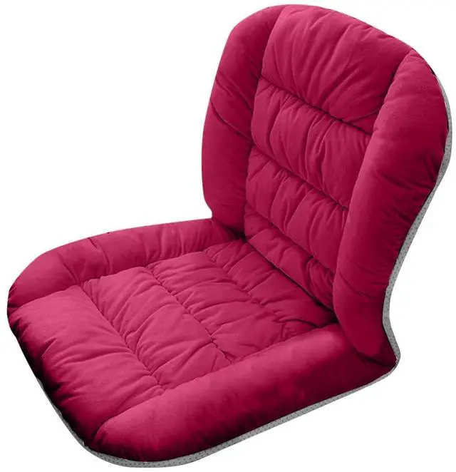 Alt view image 5 of 5 - Desk Chair Cushion, Soft Seat Cushion with Removable Cover, Chair Cushion Seat Cushion with Back Support, Non-Slip, Indoor Office Rocking Chair Cushion (Red)