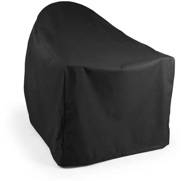 Main image of Ultima Outdoor Adirondack Chair Cover 600D Heavy-Duty Waterproof Polyester Patio Chair Protector with Drawcord Hem, Buckle Straps & Covered Mesh Vent, 32W x 34D x 38H, Ripstop Black
