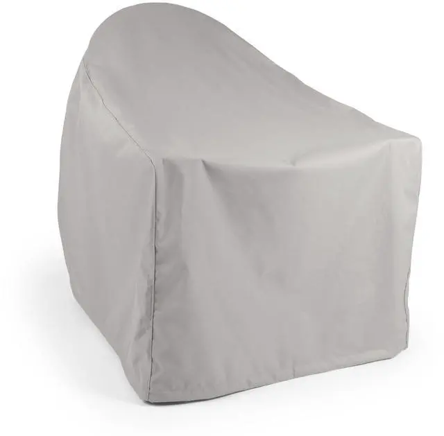 Main image of Ultima Outdoor Adirondack Chair Cover 600D Heavy-Duty Waterproof Polyester Patio Chair Protector with Drawcord Hem, Buckle Straps & Covered Mesh Vent, 29W x 36D x 36H, Ripstop Grey