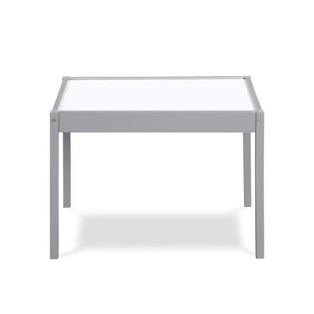 Alt view image 4 of 6 - Gibson 3-Piece Dry Erase Kids Table & Chair Set, Gray