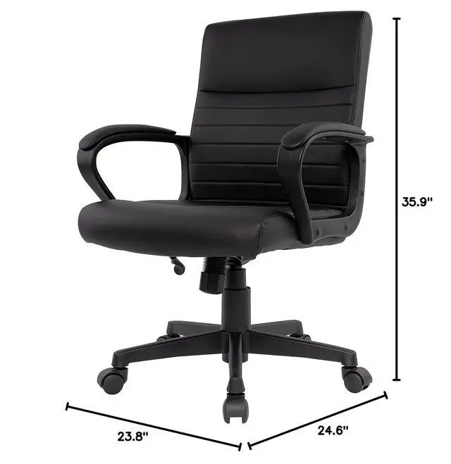 Alt view image 3 of 6 - Tervina Luxura Mid-Back Manager Chair
