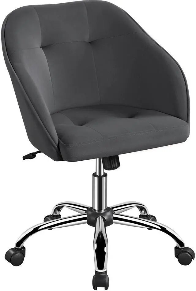 Main image of Office Chair Height Adjustable Mid Back Chair Swivel Large Seat Chairs Desk Chair Computer Chair on Wheels with Armrests