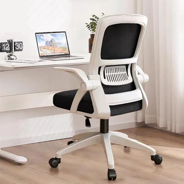 Main image of Office Chair, Ergonomic Desk Chair Breathable Mesh Chair Swivel Chair with Flip-Up Arms and Lumbar Support Computer Chair for Home Office