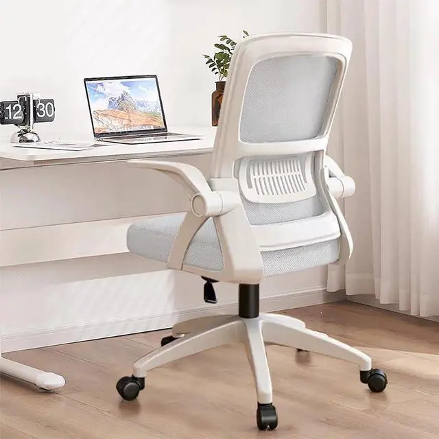 Main image of Office Chair, Ergonomic Desk Chair Breathable Mesh Chair Swivel Chair with Flip-Up Arms and Lumbar Support Computer Chair for Home Office