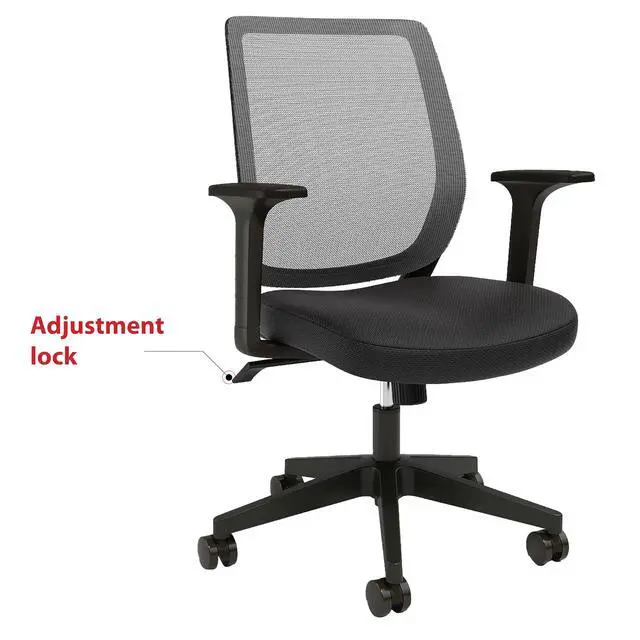 Alt view image 4 of 6 - Staples Ergonomic Task Chair, Mesh, Ergonomic, Adjustable Height, Swivel