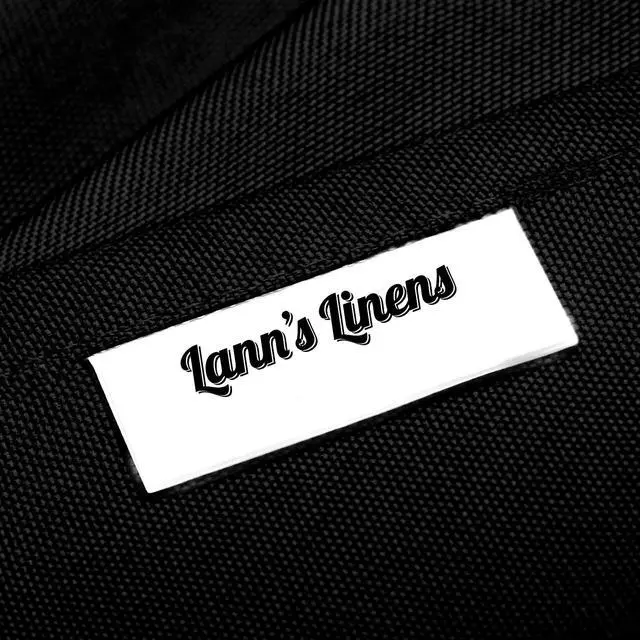 Alt view image 4 of 4 - 10 pcs Black Polyester Folding Chair Covers for Wedding, Party, and Banquet - Elegant Cloth Slipcovers