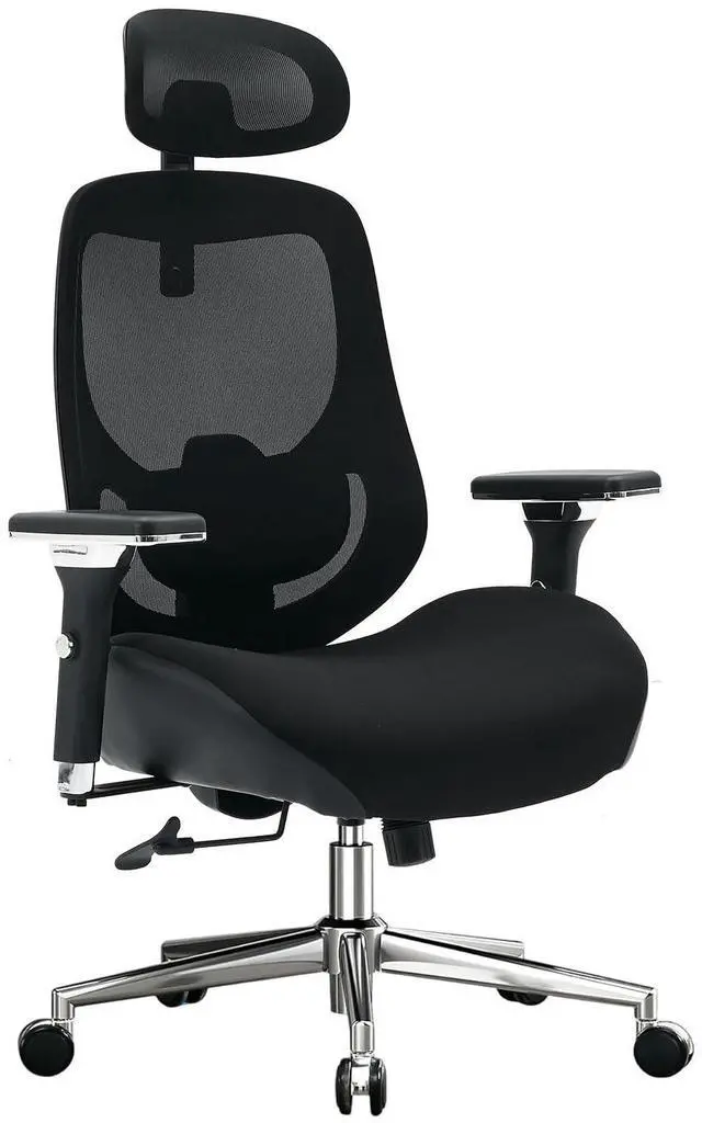 Main image of 700lbs Big and Tall Office Chair for Heavy People Ergonomic Mesh Desk Chair with Wide Thick Seat Cushion, Adjustable Lumbar Support, 4D Armrests and Headrest for Aitting All Day