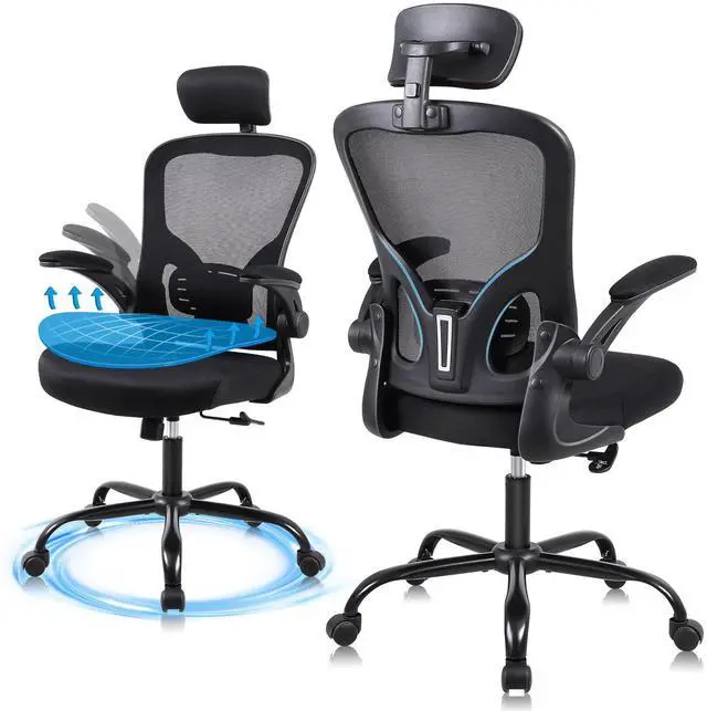Main image of Ergonomic Office Desk Chair- Mesh Home Office Desk Chair with Headrests & Adjustable Armrests,Executive Rolling Chair