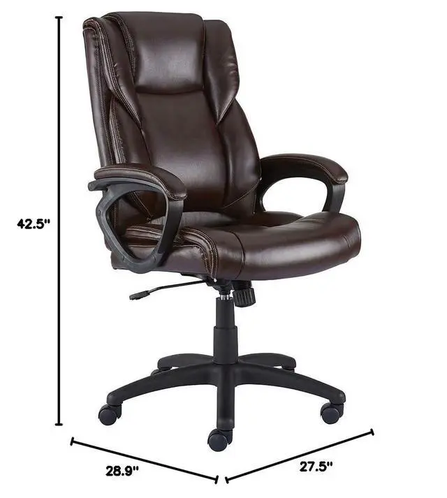 Alt view image 3 of 6 - Kelburne Luxura Office Chair Brown
