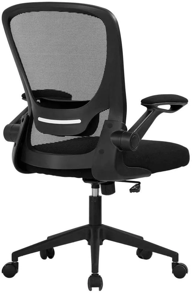 Main image of Home Office Chair Ergonomic Desk Chair Mesh Computer Chair Swivel Rolling Executive Task Chair with Lumbar Support Arms Mid Back Adjustable Chair for Men Adults, Black