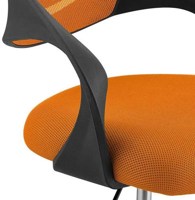 Alt view image 5 of 6 - Thrive Drafting Chair - Tall Office Chair for Adjustable Standing Desks in Orange