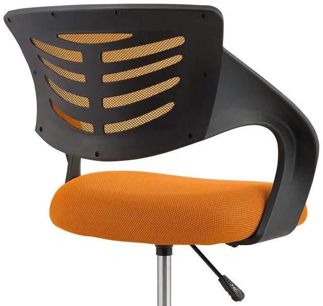 Alt view image 6 of 6 - Thrive Drafting Chair - Tall Office Chair for Adjustable Standing Desks in Orange