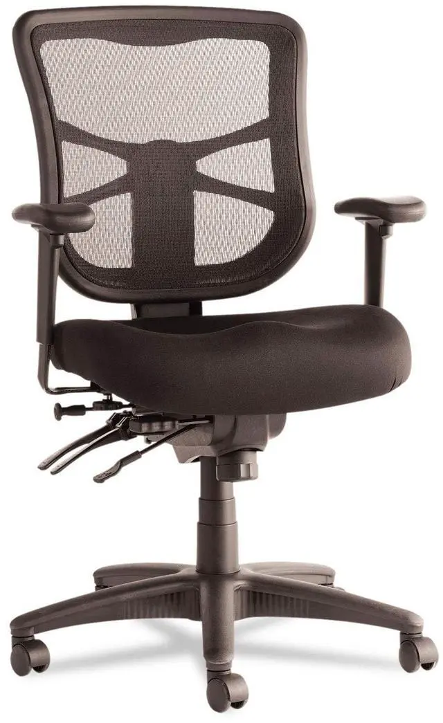 Main image of EL42ME10B Elusion Series Mesh Mid-Back Multifunction Chair, Black