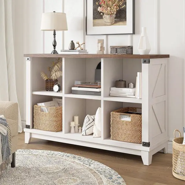 Alt view image 6 of 6 - 6 Cube Storage Organizer and Shelf, Cube Storage Shelf,White Bookshelf with Storage for Bedroom and Home Office