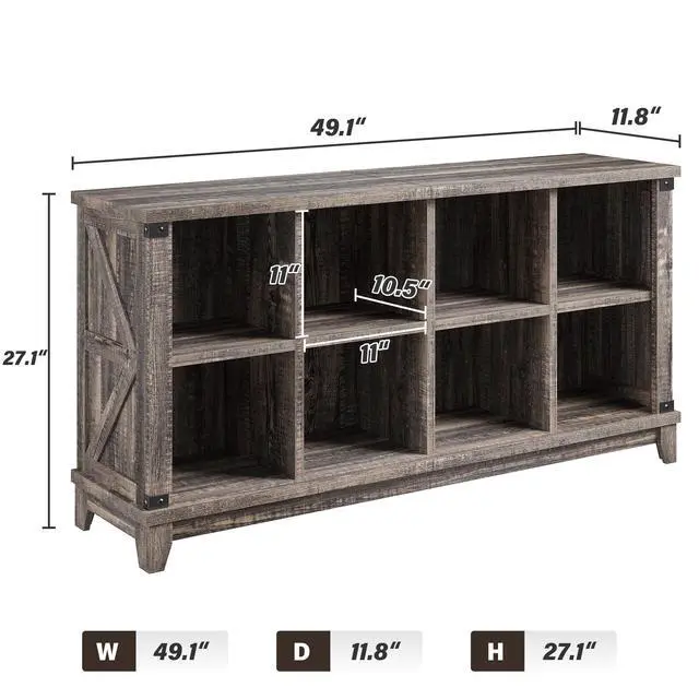 Alt view image 3 of 6 - 8 Cube Storage Organizer and Shelves, Cube Shelf Bookshelf for Home and Bedroom, Black Oak