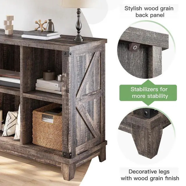Alt view image 4 of 6 - 8 Cube Storage Organizer and Shelves, Cube Shelf Bookshelf for Home and Bedroom, Black Oak