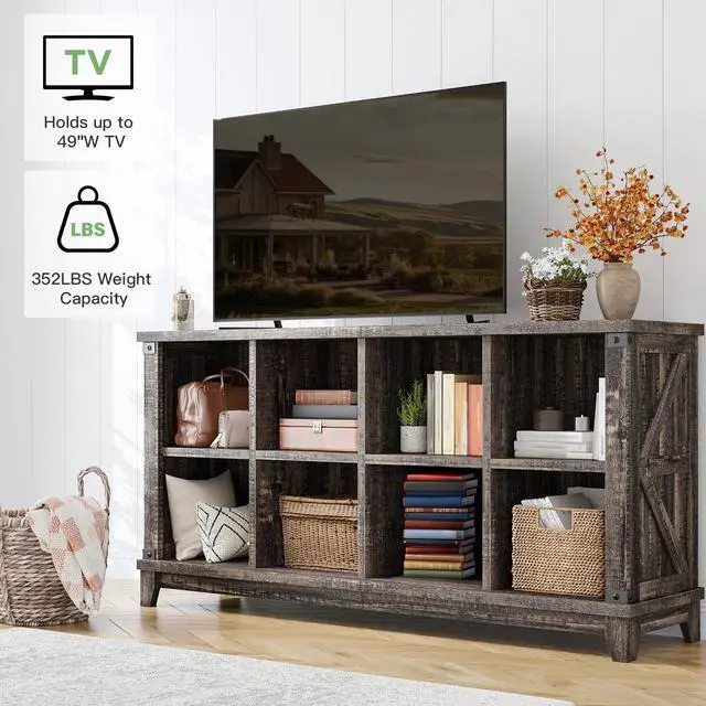Alt view image 5 of 6 - 8 Cube Storage Organizer and Shelves, Cube Shelf Bookshelf for Home and Bedroom, Black Oak