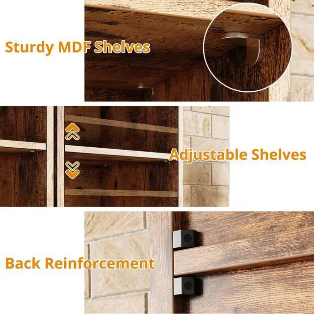 Alt view image 5 of 6 - Tall Narrow Bookshelf 8 Tiers 71in Set of 2, Compact Corner Bookcase, Easy to Match for Living Room, Office, Study, Bedroom