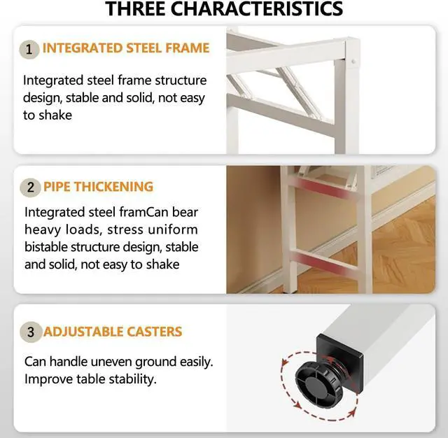Alt view image 3 of 5 - Folding Desk,31.5 Inch No Assembly Folding Computer Desk, Space-Saving Small Desk for Home Office Bedroom Dorm Study, Compact Portable Foldable Laptop Desk