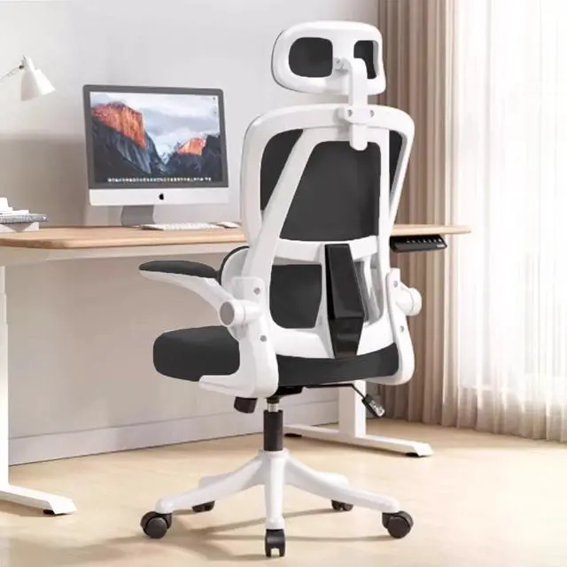Main image of Ergonomic Office Chair Computer Desk Chairs with Flip-up Armrests and Lumbar Support, High Back Mesh Gaming Chairs Rolling Work Swivel Task Chairs with Adjustable Headrest