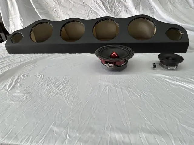 Alt view image 3 of 6 - Speaker Panel for 4-6.5 midrange Speakers and 2-Super twiteers Compatible with mos 6.5 Speakers