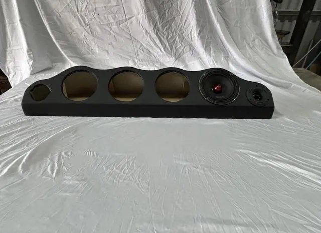 Alt view image 4 of 6 - Speaker Panel for 4-6.5 midrange Speakers and 2-Super twiteers Compatible with mos 6.5 Speakers