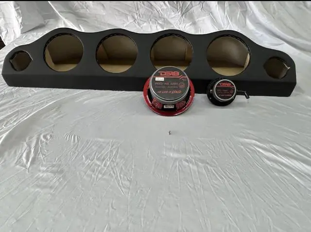 Alt view image 5 of 6 - Speaker Panel for 4-6.5 midrange Speakers and 2-Super twiteers Compatible with mos 6.5 Speakers