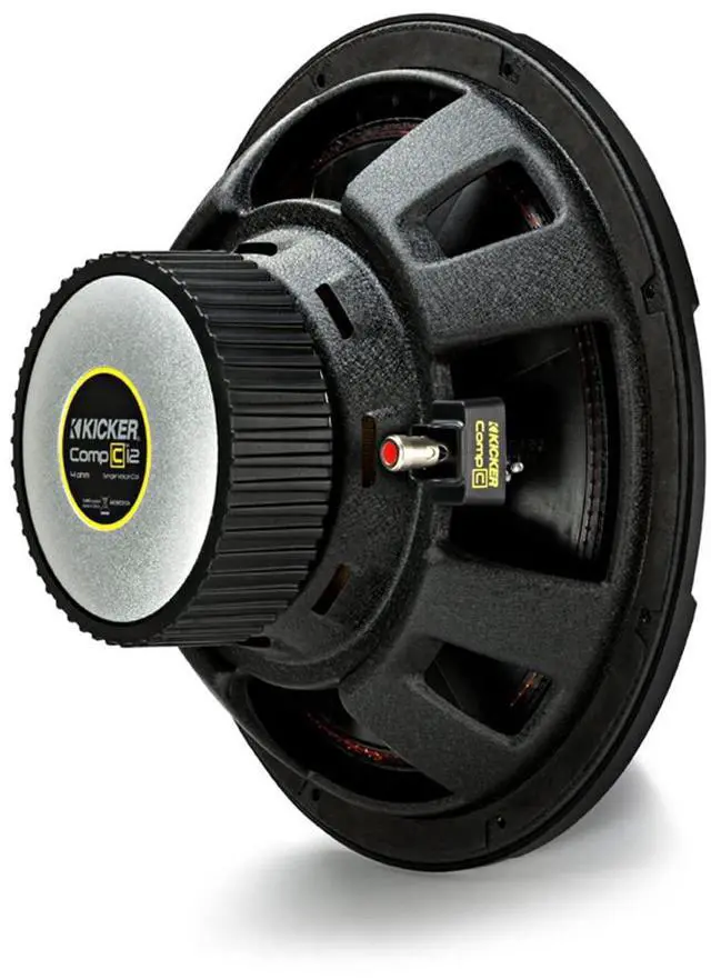 Alt view image 4 of 6 - CWCS124 CompC 12" Subwoofer Single Voice Coil 4-Ohm