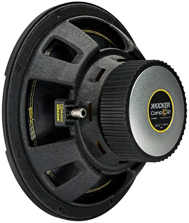 Alt view image 5 of 6 - CWCS124 CompC 12" Subwoofer Single Voice Coil 4-Ohm