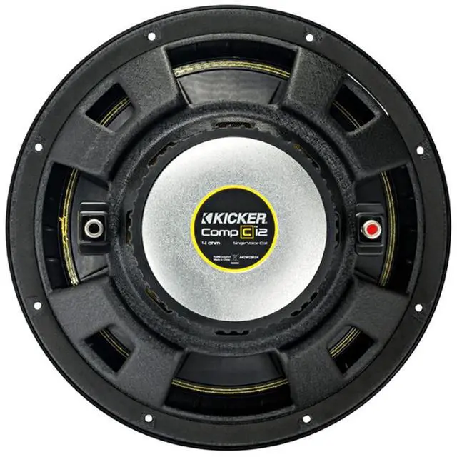 Alt view image 6 of 6 - CWCS124 CompC 12" Subwoofer Single Voice Coil 4-Ohm