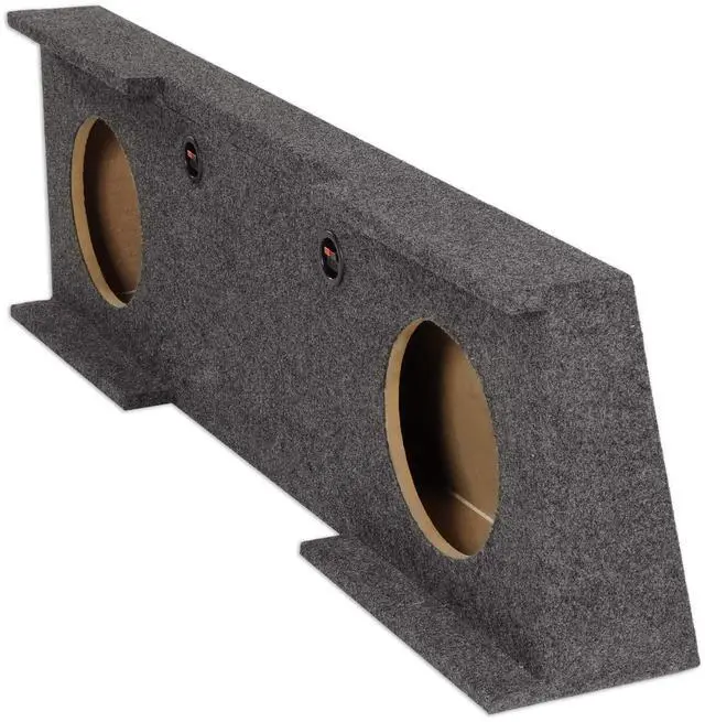 Alt view image 2 of 4 - REC13 Dual 10" Subwoofer Enclosure Box, Downfire Design, High-Grade MDF, Premium Carpet, for 2007-2013 GMC/Chevy Sierra/Silverado Crew Cab Audio Enthusiasts