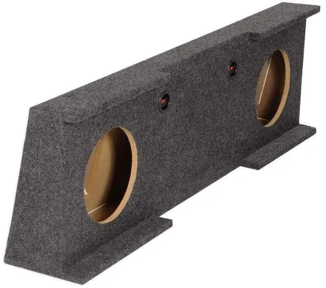 Alt view image 3 of 4 - REC13 Dual 10" Subwoofer Enclosure Box, Downfire Design, High-Grade MDF, Premium Carpet, for 2007-2013 GMC/Chevy Sierra/Silverado Crew Cab Audio Enthusiasts