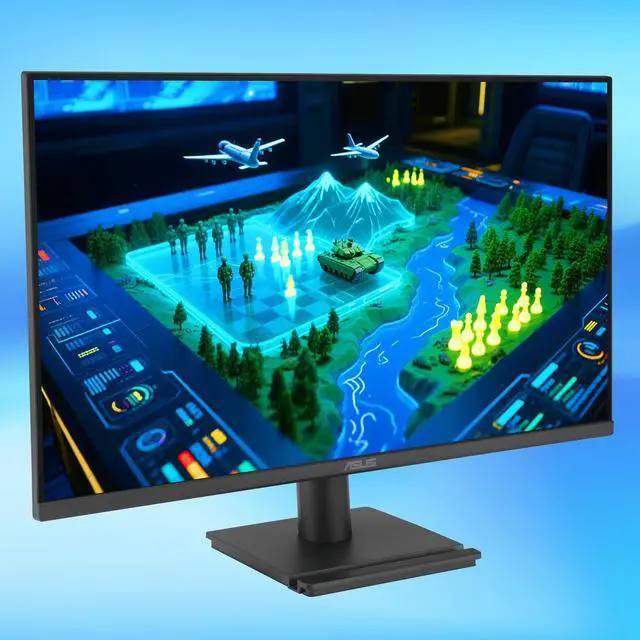 Alt view image 2 of 4 - 24" FHD Gaming Office Monitor, 120Hz, 1ms, Eye Care Monitor - IPS, 99% sRGB, Frameless, Adaptive-Sync, Speakers, DisplayPort & HDMI & VGA, Low Blue Light, Flicker Free, Tilt Adjust, VESA, Black