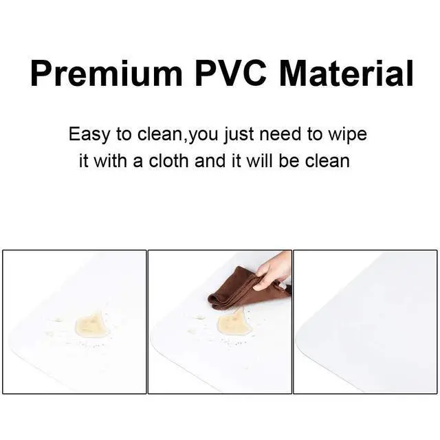 Alt view image 5 of 6 - Office Chair Mat for Hard Floor, 36"x48" Non-Slip Under Computer Desk Chair Floor Protector, Heavy Duty Clear Plastic Chair Mats for Rolling Gaming and Work Chairs (Hard Floor 90*120*0.15cm)