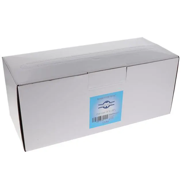 Alt view image 4 of 4 - HSB 101162, Dental Chair Cover Sleeves, Hygienic Protective Covers for Dental Chairs, Disposable, Durable and High-Quality, Poly, 29"W x 80"L, Clear, 125/Pk, Case of 3 Boxes