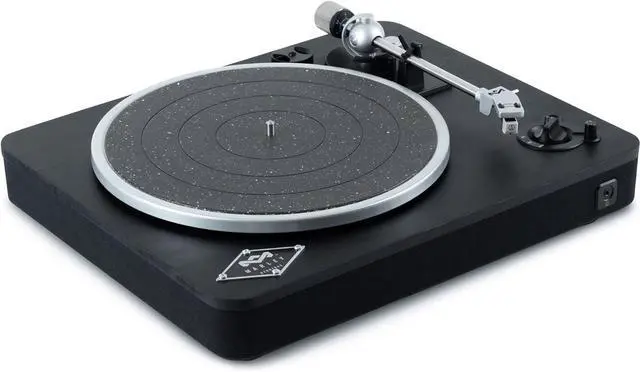 Main image of House of Stir It Up Wireless Bluetooth Turntable - Sustainably Crafted Bamboo Record Player, Recycled Rewind Fabric, Superior Sound, Black