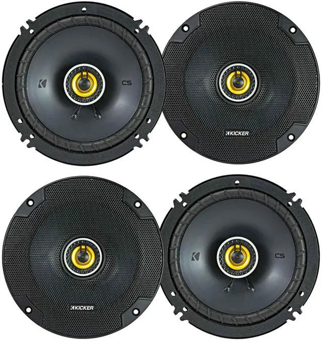 Main image of 46CSC654 CS Series 6.5 Inches Coaxial Speakers 2 Pairs (4 Speakers), 2-Way Car Audio Upgrade, 300W Peak Power, EVC Technology, Polypropylene Cone, Zero-Protrusion Tweeters