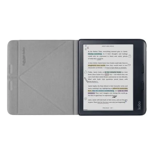 Alt view image 4 of 6 - Libra Colour Black eReader with Case Bundle