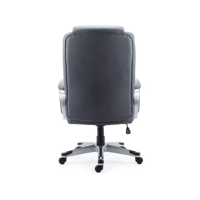 Alt view image 3 of 6 - Mcallum Bonded Leather Managers Chair Gray