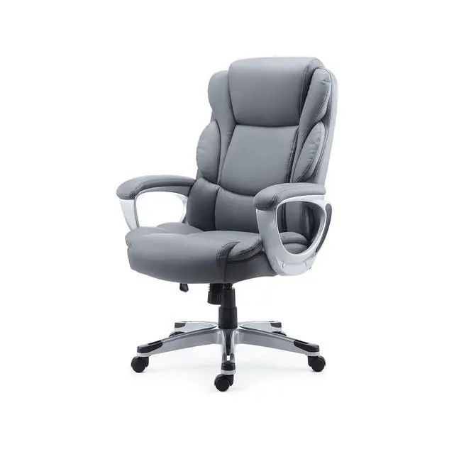 Alt view image 5 of 6 - Mcallum Bonded Leather Managers Chair Gray