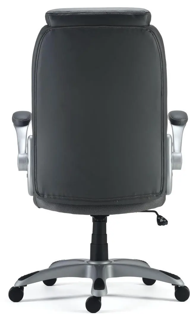 Alt view image 5 of 6 - Sorina Bonded Leather Chair, Grey