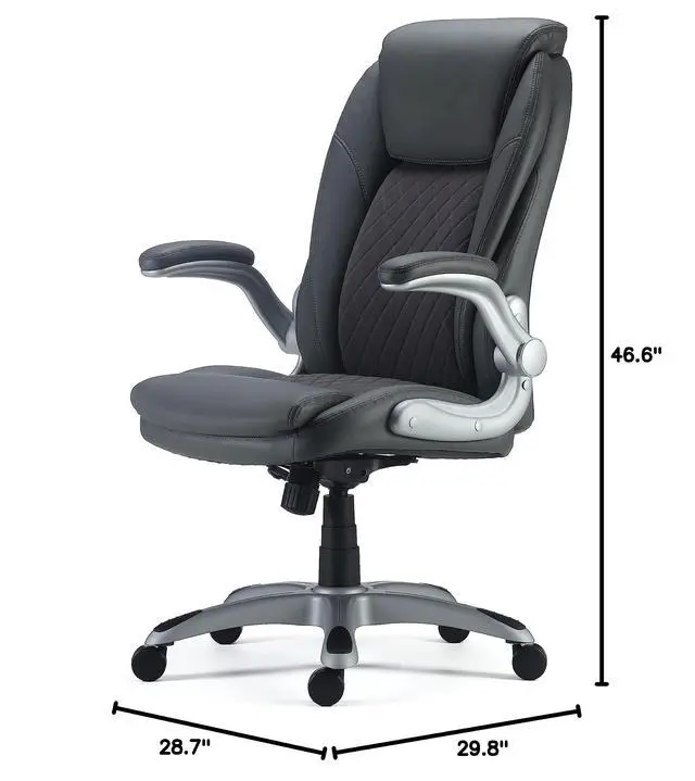 Alt view image 6 of 6 - Sorina Bonded Leather Chair, Grey