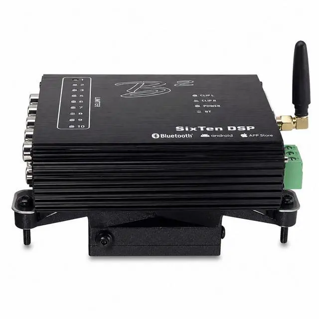 Alt view image 2 of 6 - SixTen Black 10Ch Bluetooth DSP 4V 96kHz w Floating Mount Bracket