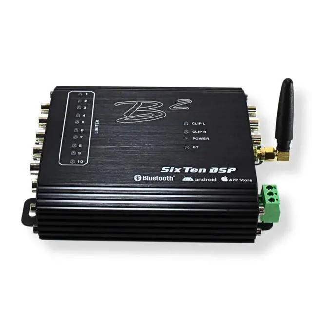 Alt view image 5 of 6 - SixTen Black 10Ch Bluetooth DSP 4V 96kHz w Floating Mount Bracket