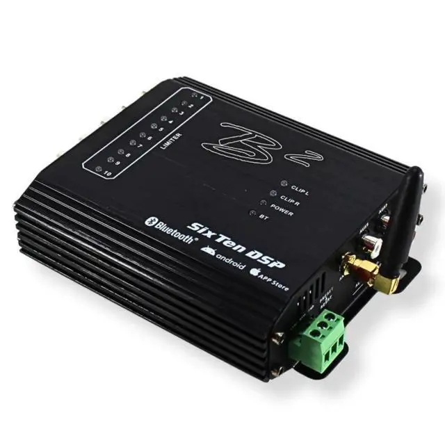 Alt view image 6 of 6 - SixTen Black 10Ch Bluetooth DSP 4V 96kHz w Floating Mount Bracket