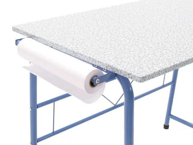 Alt view image 6 of 6 - Project Center, Kids Craft Table with Bench In Blue / Spatter Gray 55126