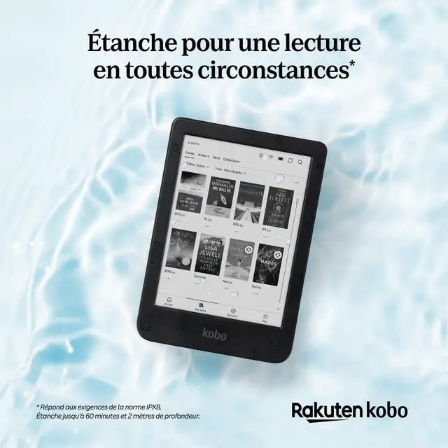Alt view image 3 of 4 - Clara BW | eReader | 6 Glare-Free Touchscreen with ComfortLight PRO | Dark Mode Option | Audiobooks | Waterproof | 16GB of Storage | Black