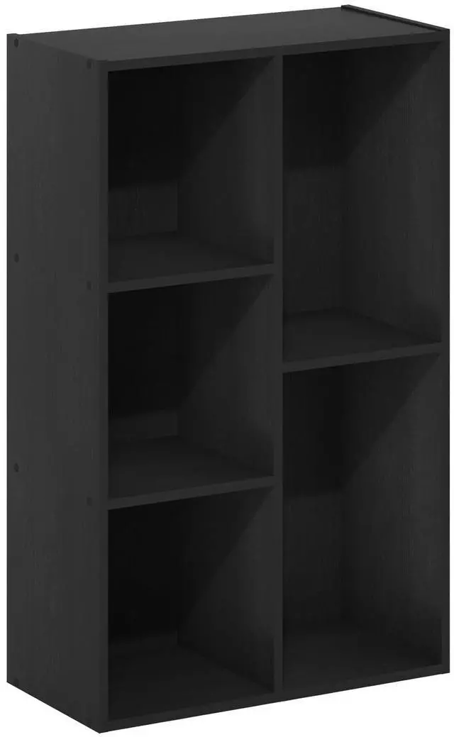 Main image of 5-Cube Reversible Open Shelf, Blackwood, Multifunctional Shelf Storage Organizer for Home Decor