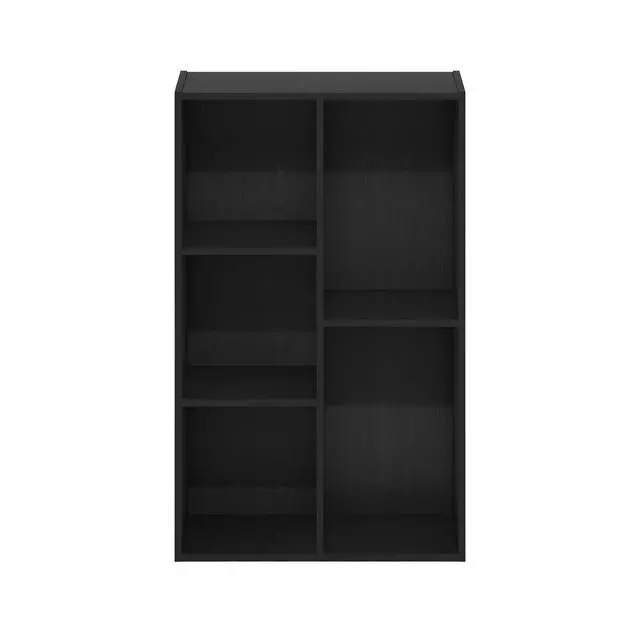 Alt view image 3 of 5 - 5-Cube Reversible Open Shelf, Blackwood, Multifunctional Shelf Storage Organizer for Home Decor