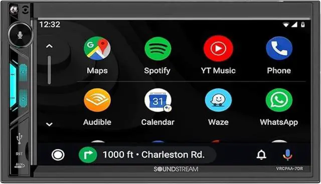 Main image of VRCPAA-7DR 7" Double DIN Touchscreen Car Stereo, Wireless Apple CarPlay & Android Auto, Bluetooth Hands-Free, USB/AUX, Backup Camera Input, Steering Wheel Control, FM/AM, In-Dash Head Unit